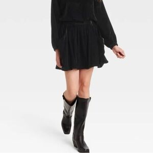 Universal Thread Elegant Black Velvet Dress